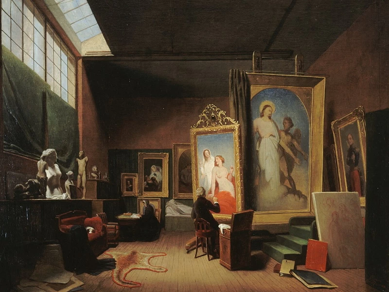 1812-Arie Johannes Lamme - Studio di Ary Scheffer, rue Chaptal - Museo della vita romantica